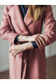 Классическое пальто-халат без подкладки AS50V/розовый